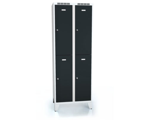  Divided cloakroom locker ALDUR 1 with feet 1920 x 700 x 500